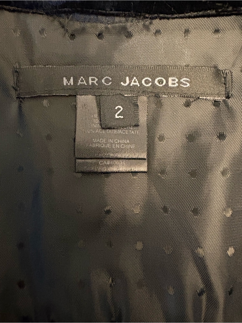 Marc Jacobs silk black dress size 2 - Picture 8 of 9